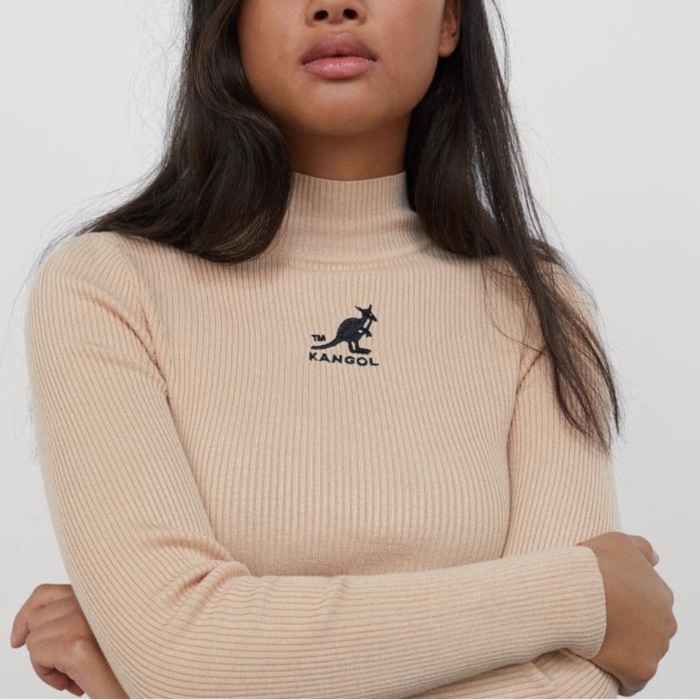 Kangol x H&M Ribbed Top-Size Small